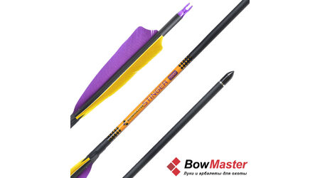 купите Стрела для лука Bowmaster Stinger натуральное оперение 5'' Shield (Боумастер Стингер) в Севастополе