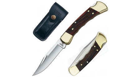 купите Нож складной Buck 110 Folding Hunter с выемками под пальцы 420HC / 0110BRSFG в Севастополе