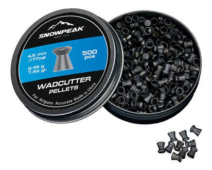 Купите cвинцовые пульки для пневматики SnowPeak WadCutter калибр 4.5 мм в Севастополе в нашем магазине