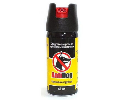 Купите перцовый газовый баллончик для самообороны от собак АнтиДог 65 мл струйно-аэрозольный в интернет-магазине