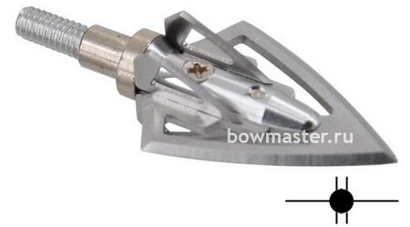 купите Наконечники охотничьи TP235 фиксированные, 100 гран, 6 лезвий (3 шт.) в Севастополе