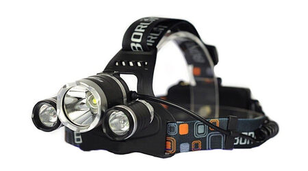 купите Светодиодный налобный фонарь Boruit HL-6633 (Cree XML T6 + 2 Q5) 1800 люмен в Севастополе