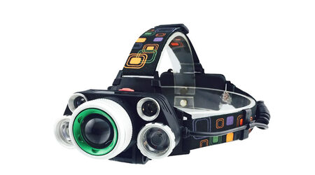 купите Светодиодный налобный фонарь UltraFire HL-8220-5 (Cree XML T6 + 4 XPE) 2300 люмен в Севастополе