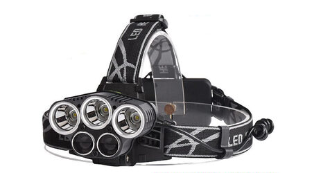 купите Светодиодный налобный фонарь Boruit P-K65L (Cree XML T6 + 2 Q5) 2200 люмен в Севастополе